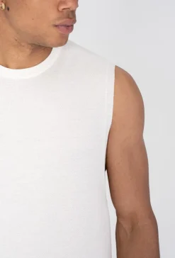 T-shirt sans manches maille