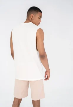 T-shirt sans manches maille