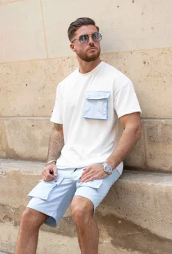 T-shirt sorona oversize avec poches à rabat