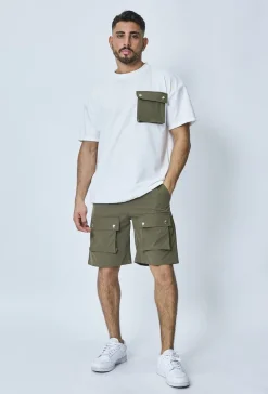 T-shirt sorona oversize avec poches à rabat