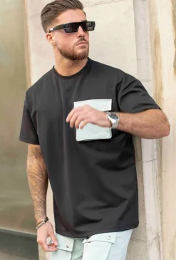 T-shirt sorona oversize avec poches à rabat