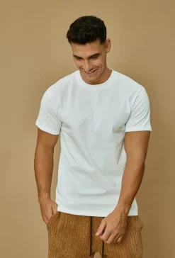 T-shirt uni à col rond