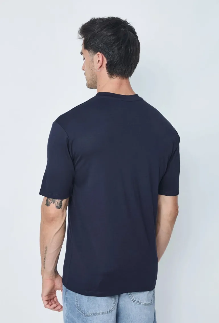 T-shirt uni à manches courtes