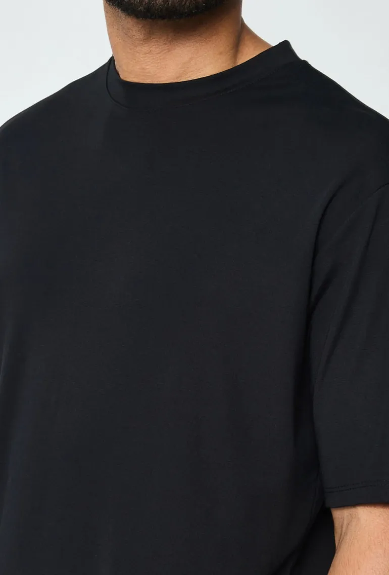 T-shirt uni à manches courtes