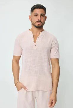 T-shirt uni à manches courtes