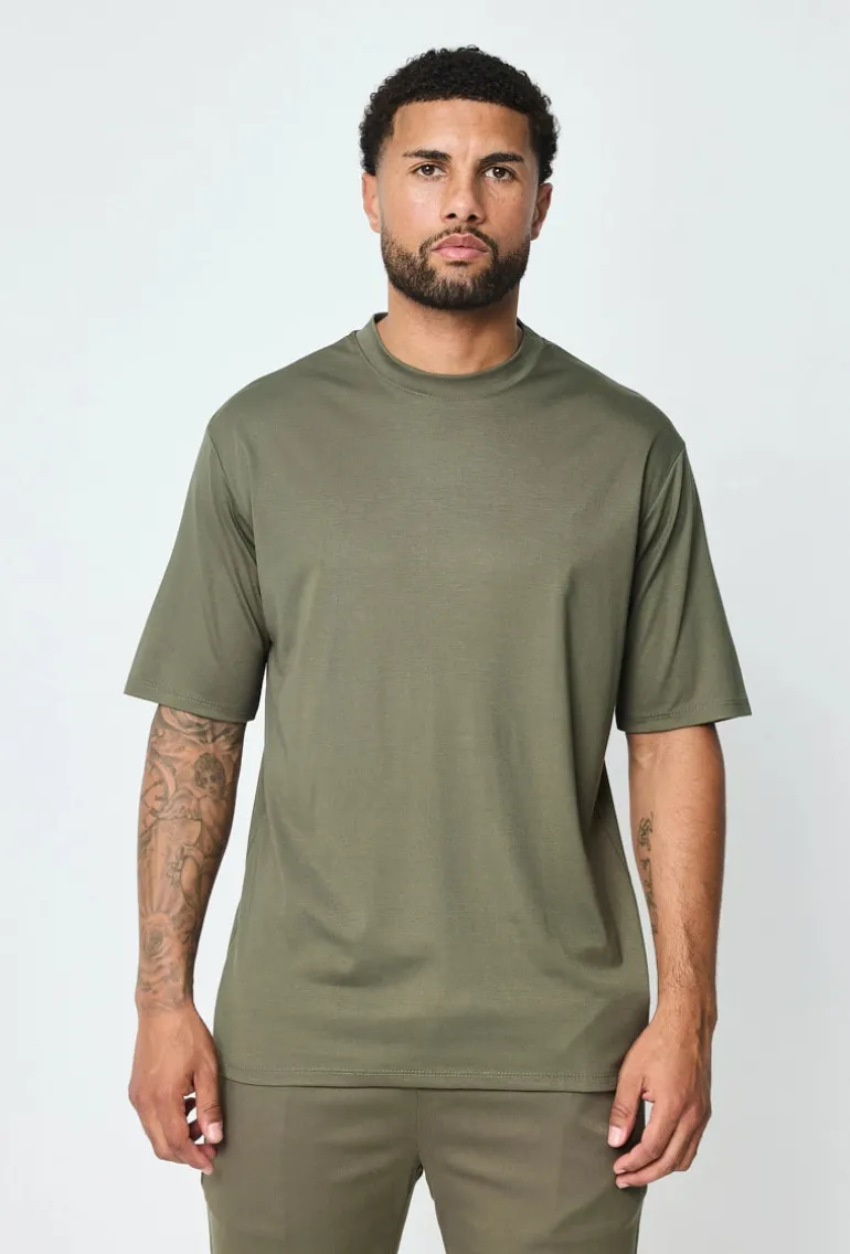 T-shirt uni à manches courtes