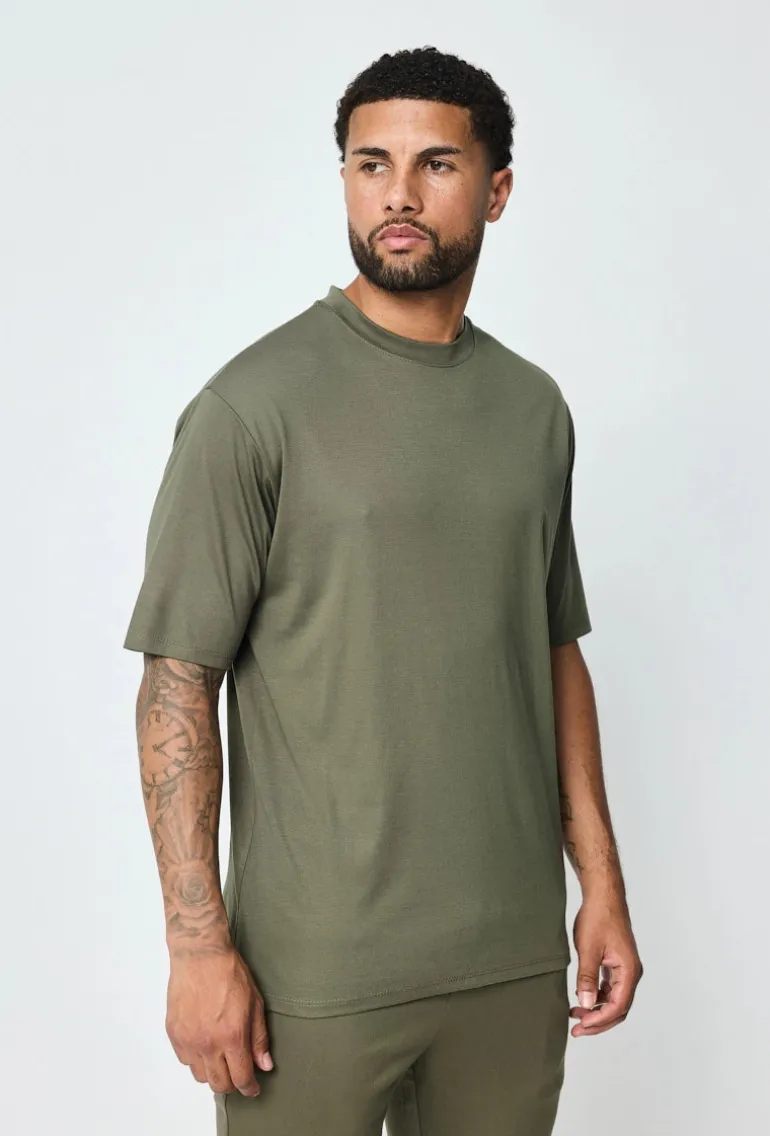 T-shirt uni à manches courtes