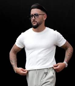 T-shirt uni en maille