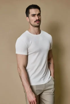 T-shirt uni en maille