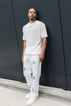 T-shirt uni en maille manches courtes