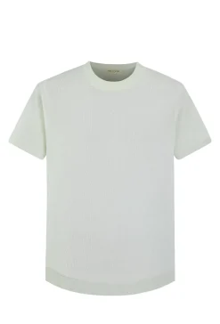 T-shirt uni en maille manches courtes