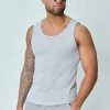 T-shirt uni sans manches