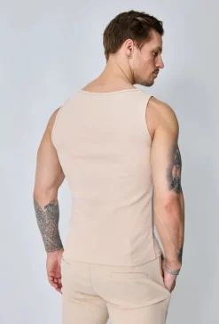 T-shirt uni sans manches