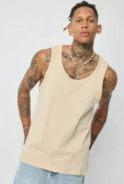 T-shirt uni sans manches