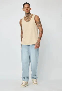 T-shirt uni sans manches