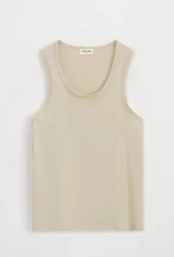 T-shirt uni sans manches