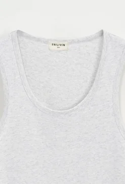 T-shirt uni sans manches