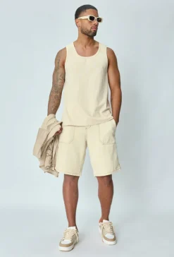 T-shirt uni sans manches