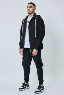 Veste à capuche sportwear toile