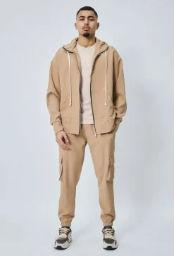 Veste à capuche sportwear toile
