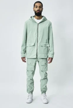 Veste à capuche zippée oversize