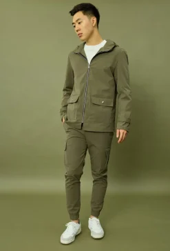 Veste à capuche zippée oversize