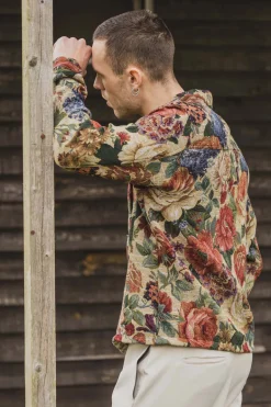 Veste à manches longues avec imprimé floral
