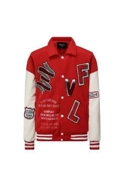 Veste americaine brodée avec col à revers