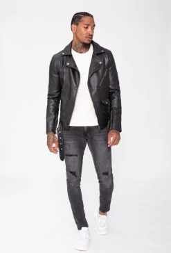 Veste avec ceinture