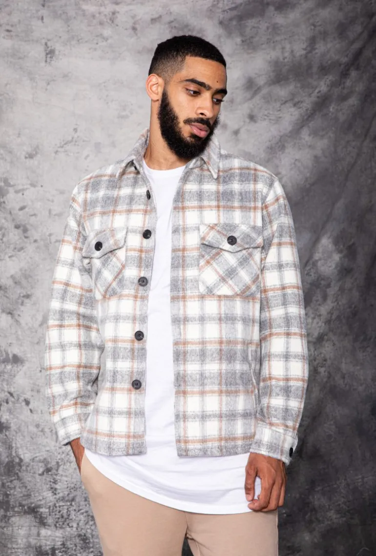 Veste avec motifs à carreaux
