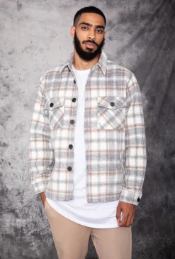 Veste avec motifs à carreaux