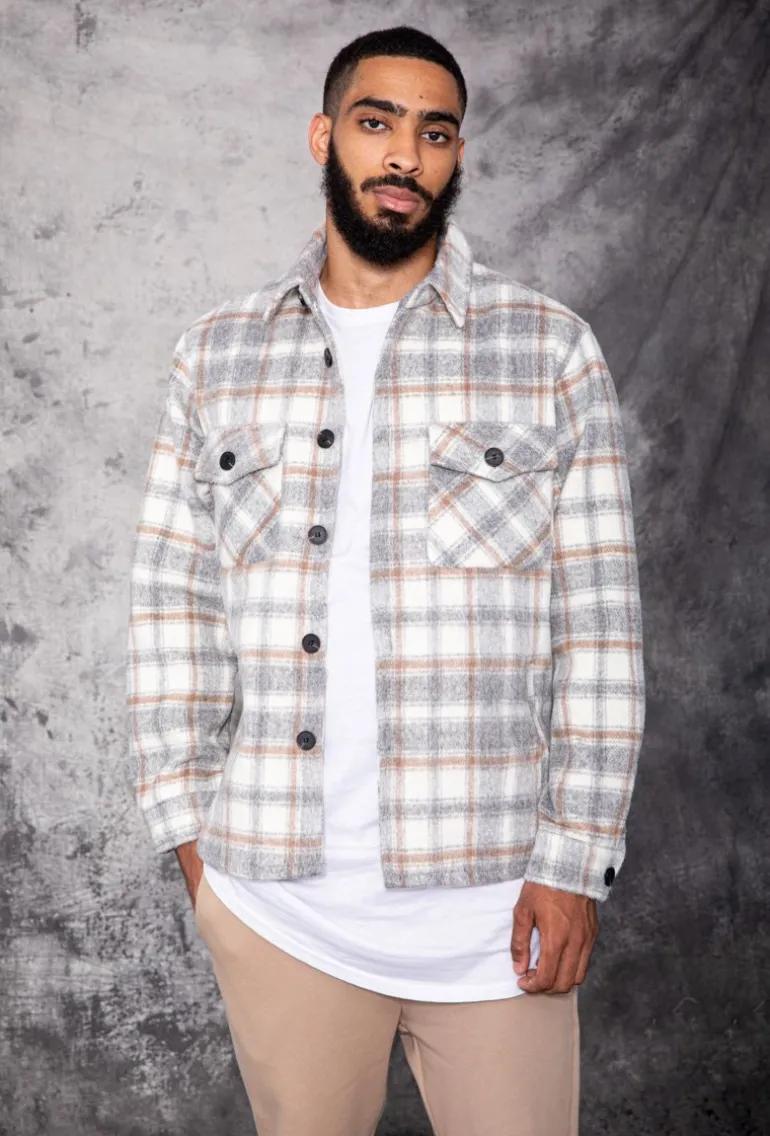 Veste avec motifs à carreaux