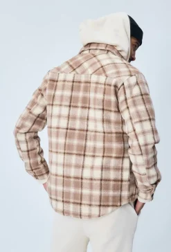 Veste avec motifs à carreaux