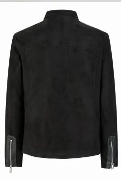 Veste biker simili daim