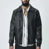 Veste bomber à col chemise
