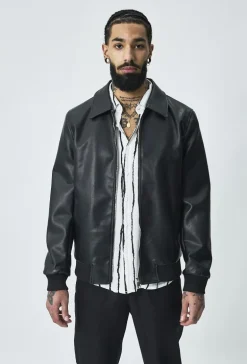 Veste bomber à col chemise