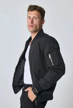 Veste bombers à col revers
