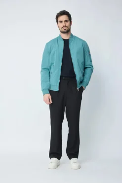 Veste bombers à col revers