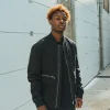 Veste bombers à zip métalique avec empiècement