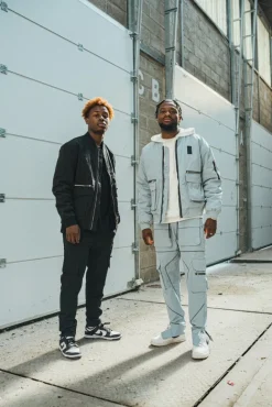 Veste bombers à zip métalique avec empiècement