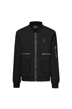 Veste bombers à zip métalique avec empiècement