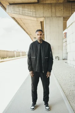 Veste bombers à zip métalique