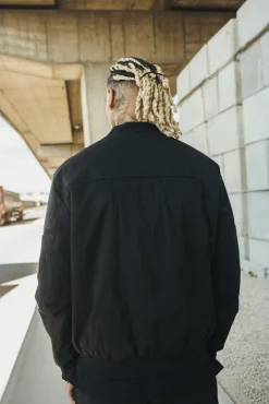Veste bombers à zip métalique