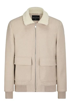 Veste bombers avec col moumoute