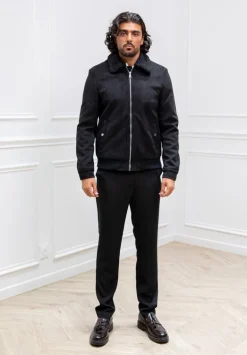 Veste bombers avec col moumoute