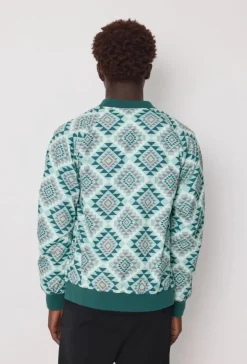 Veste bombers fine à motifs géometriques