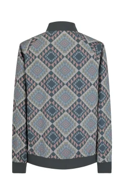 Veste bombers fine à motifs géometriques