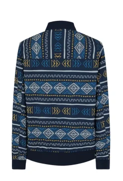 Veste bombers fine à motifs géometriques