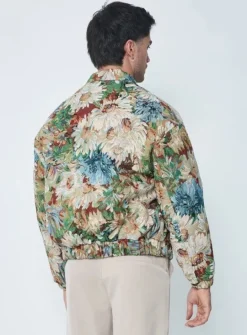 Veste bombers fleurie