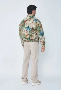 Veste bombers fleurie